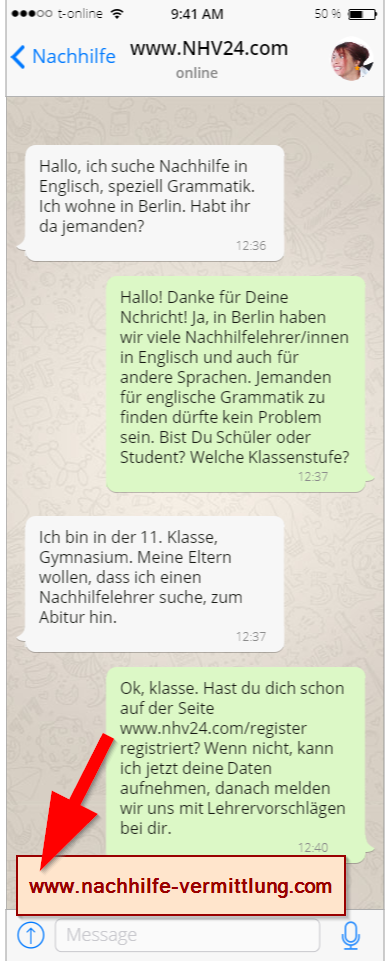 Umzugshelfer Whatsapp Chat Beispiel WuchatBsp